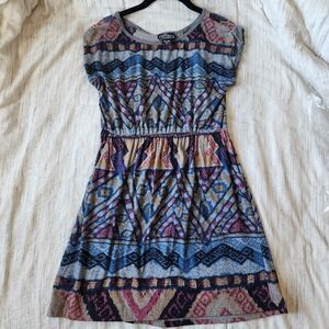 Modcloth Geometric Dress With Pockets